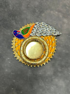 Stone Peacock Tea Light Holder