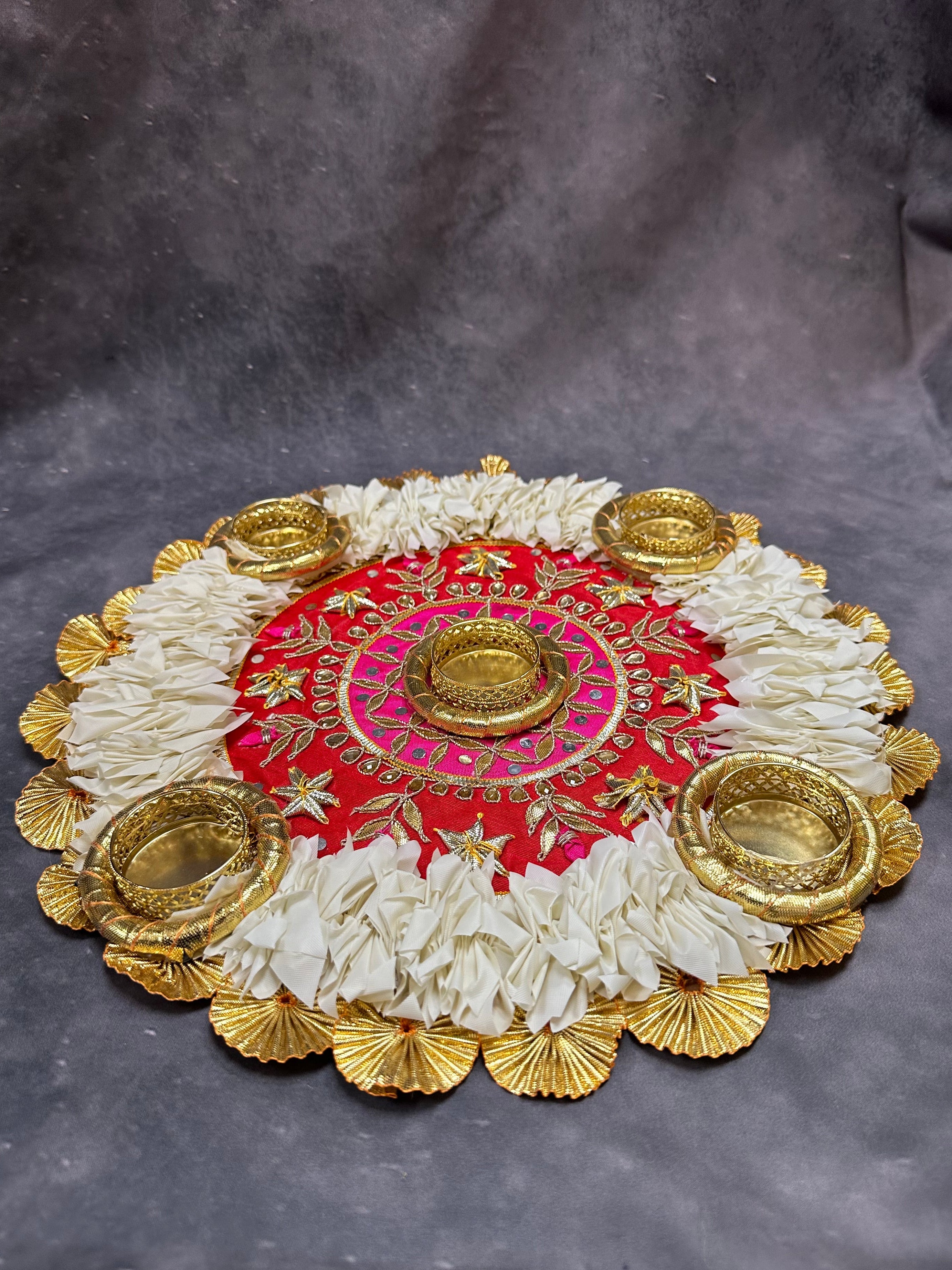 Floral Multi Tea Light Holder (13")