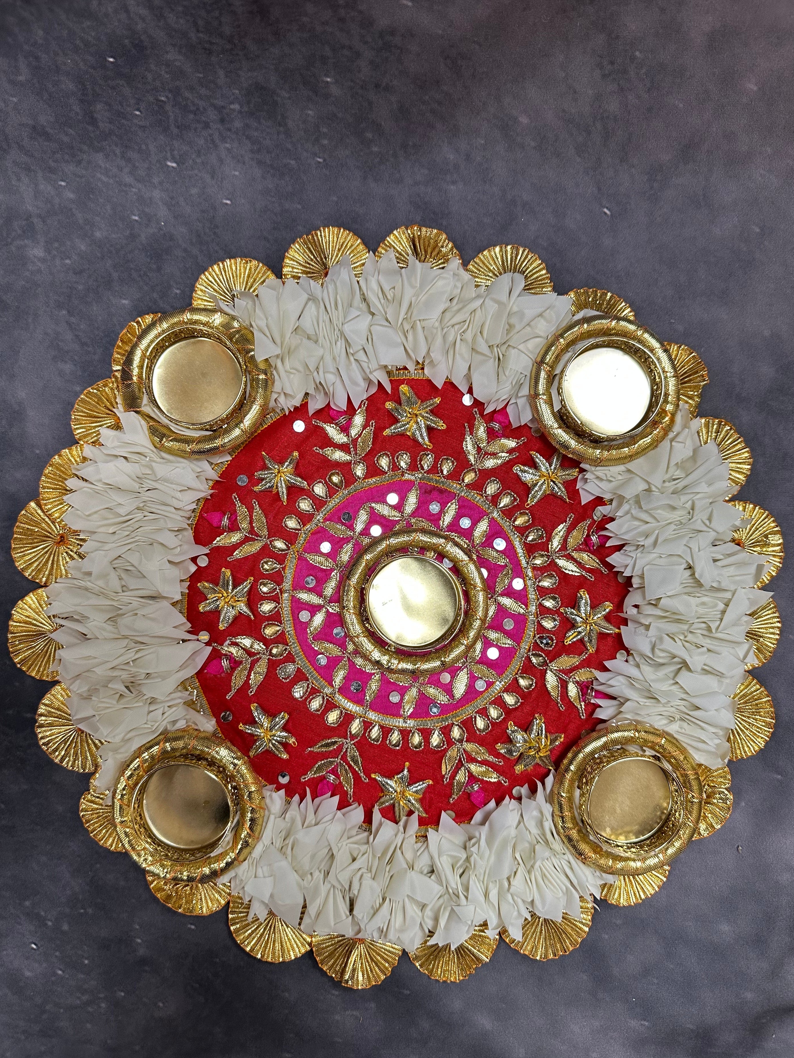 Floral Multi Tea Light Holder (13")