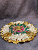 Floral Multi Tea Light Holder (13")