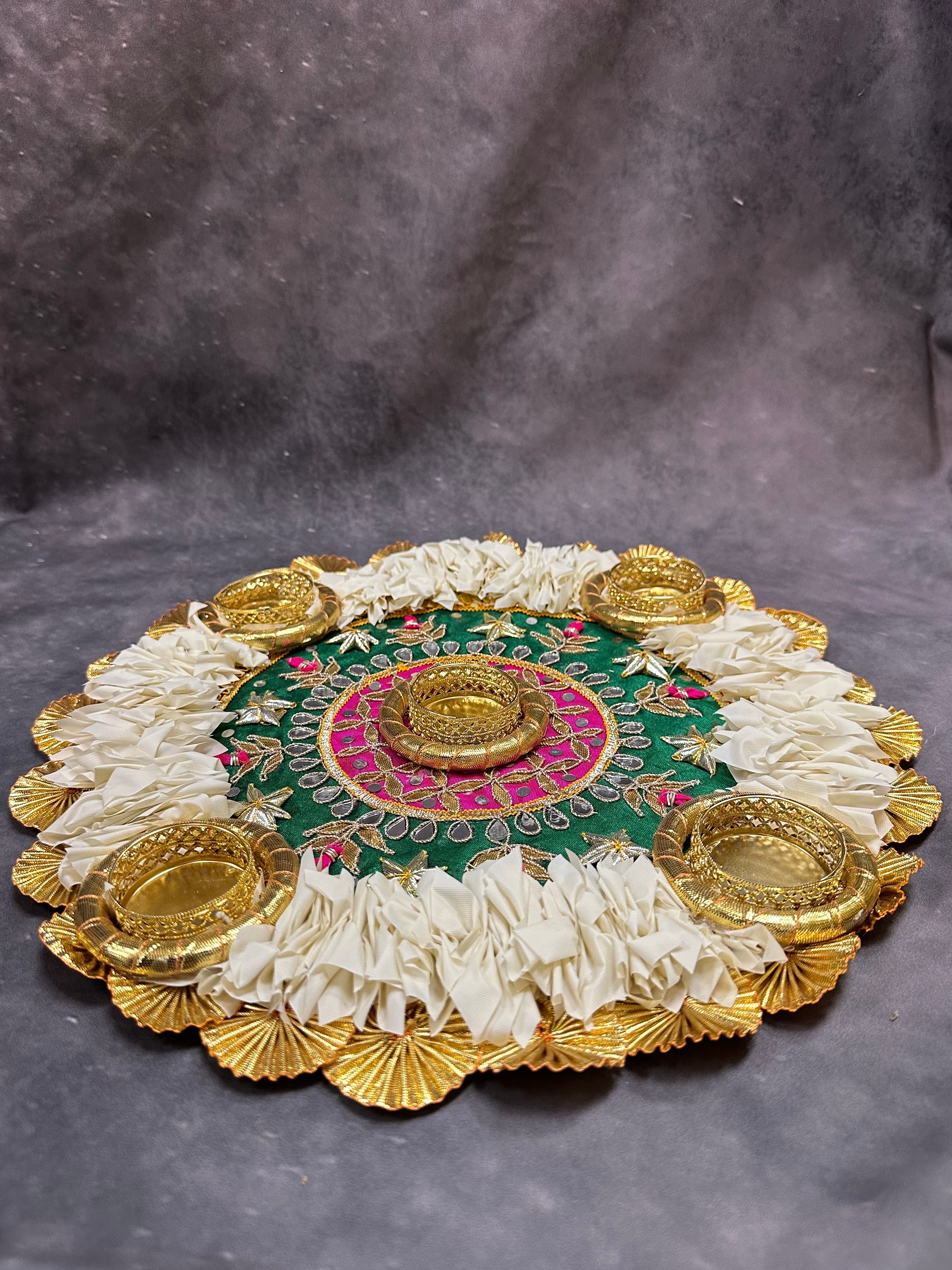 Floral Multi Tea Light Holder (13")