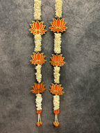 Yellow Chameli, Gota & Pink Lotus Bud Dangler String