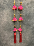 Sequin, Bead and Tassel Hanging Pair