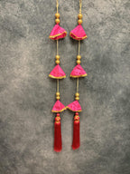 Sequin, Bead and Tassel Hanging Pair