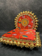 Gota Decorated Chowki For Pooja