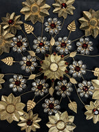Studded Flower & Cutwork Rangoli with Gem Stones Tea Light Holder