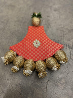 Fan shape Gold Beads Hanging
