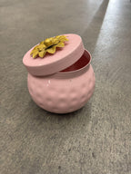 Solid Color hammered finish Matka Shape Canister