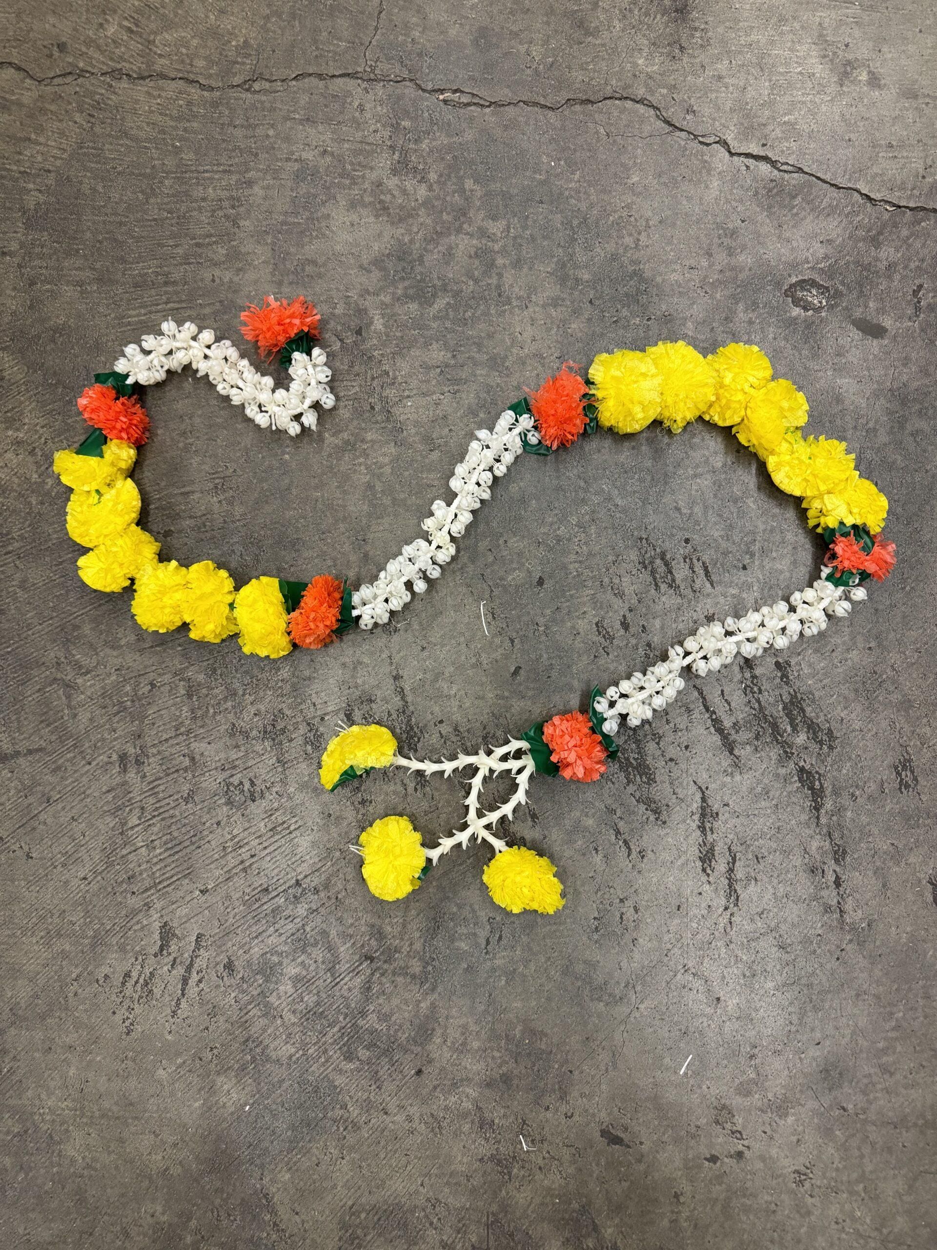 Lemon Marigold Mogra and Rajnigandha Tassel