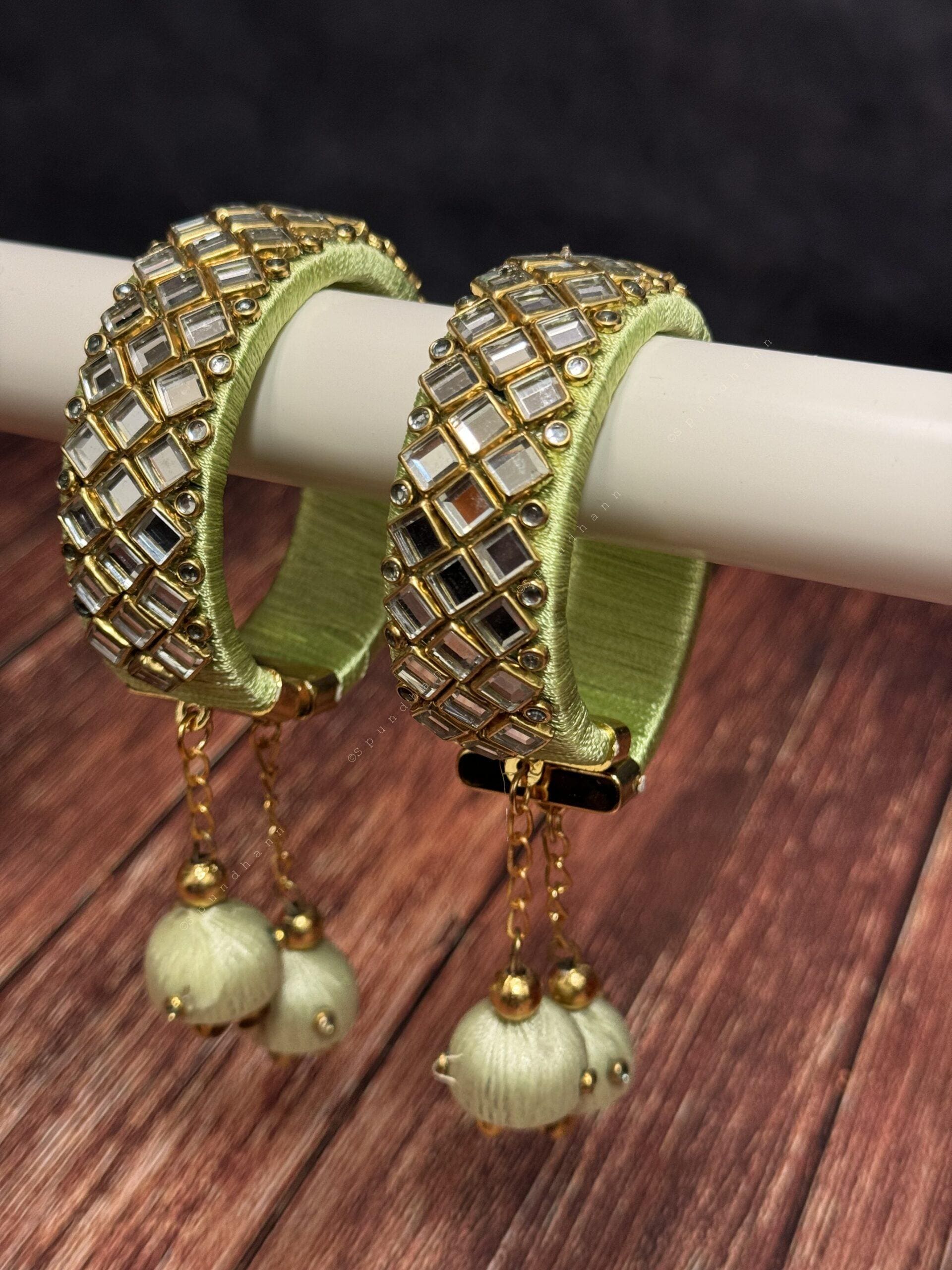 Free Size Mirror Bangle Pack of 2