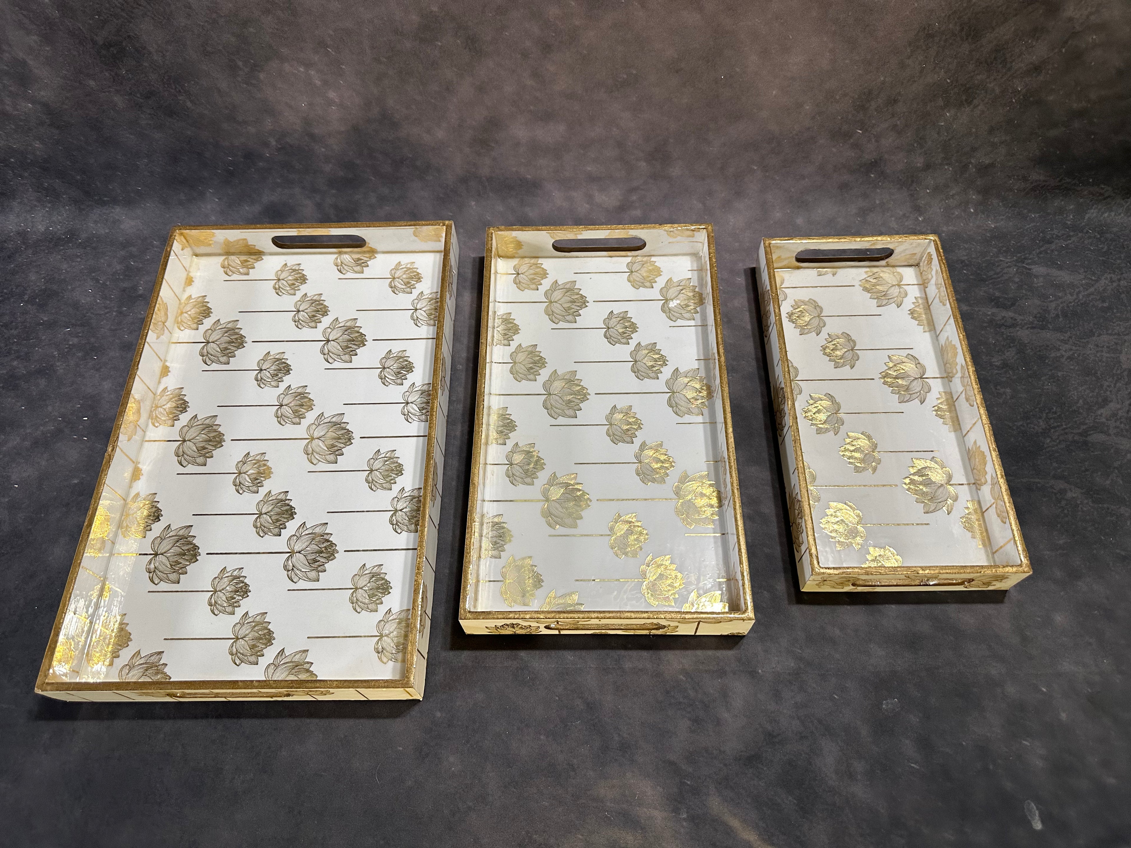 Rectangular Tray Set, 3-Piece (16 × 10")