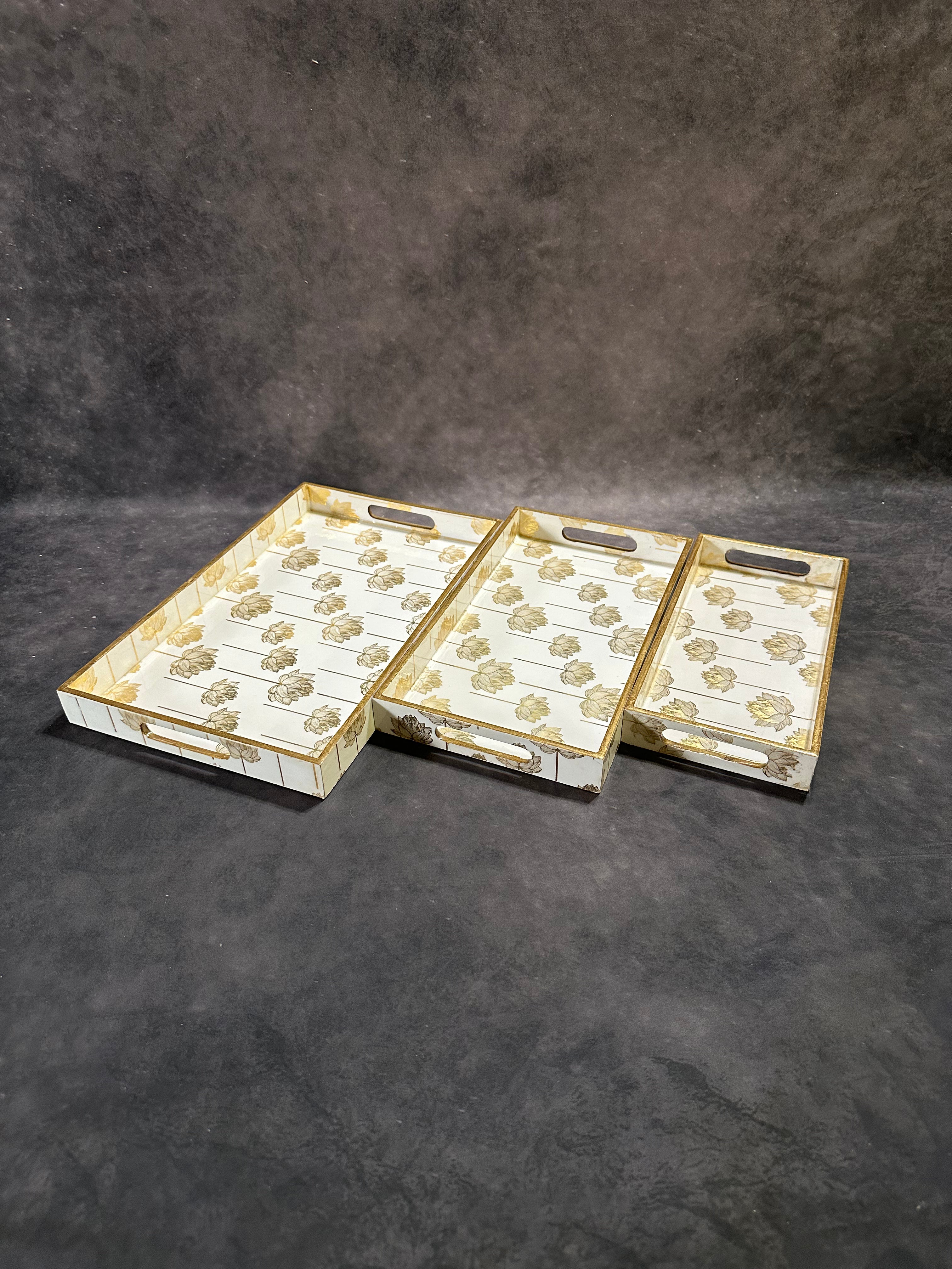 Rectangular Tray Set, 3-Piece (16 × 10")