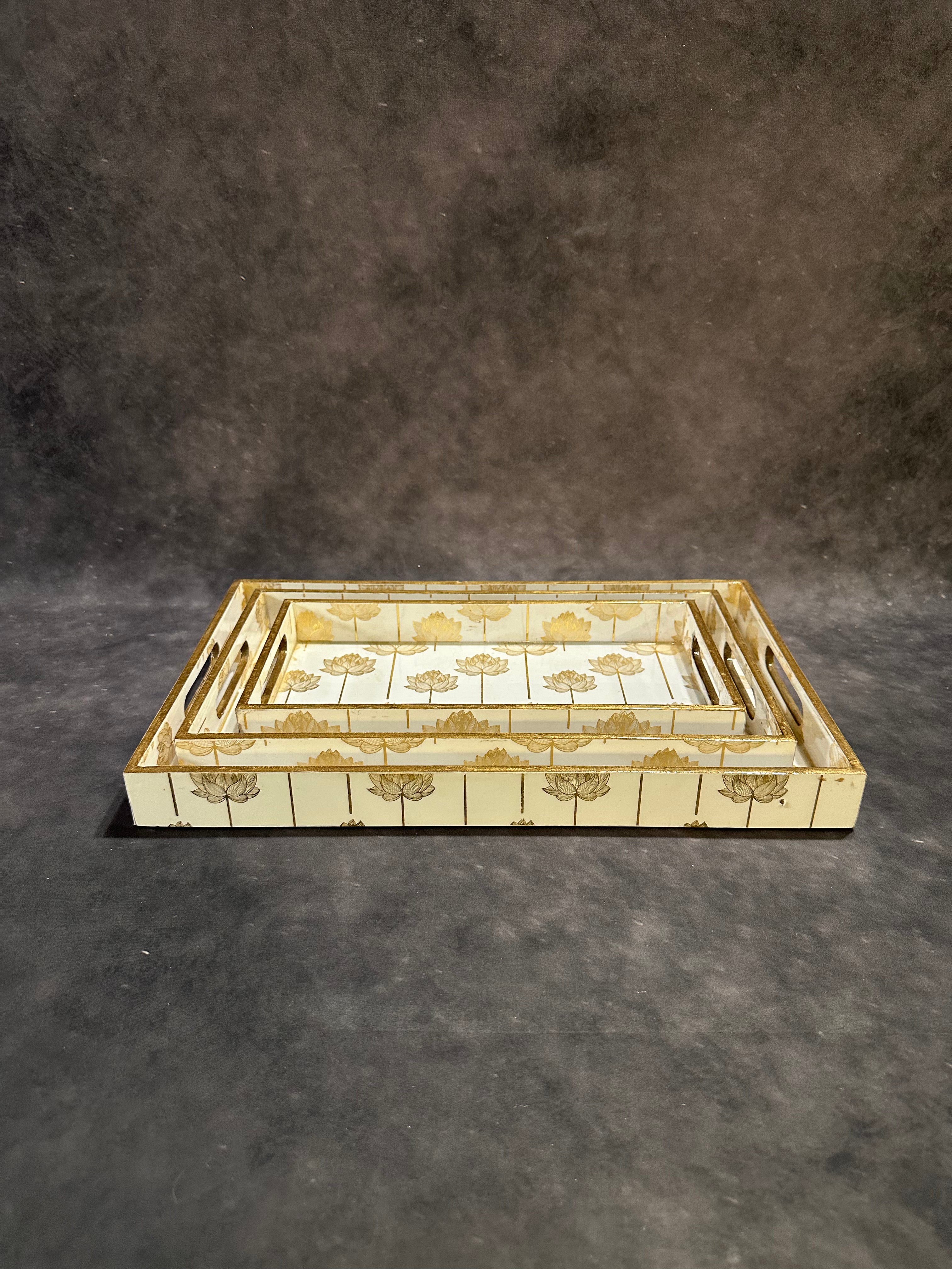 Rectangular Tray Set, 3-Piece (16 × 10")