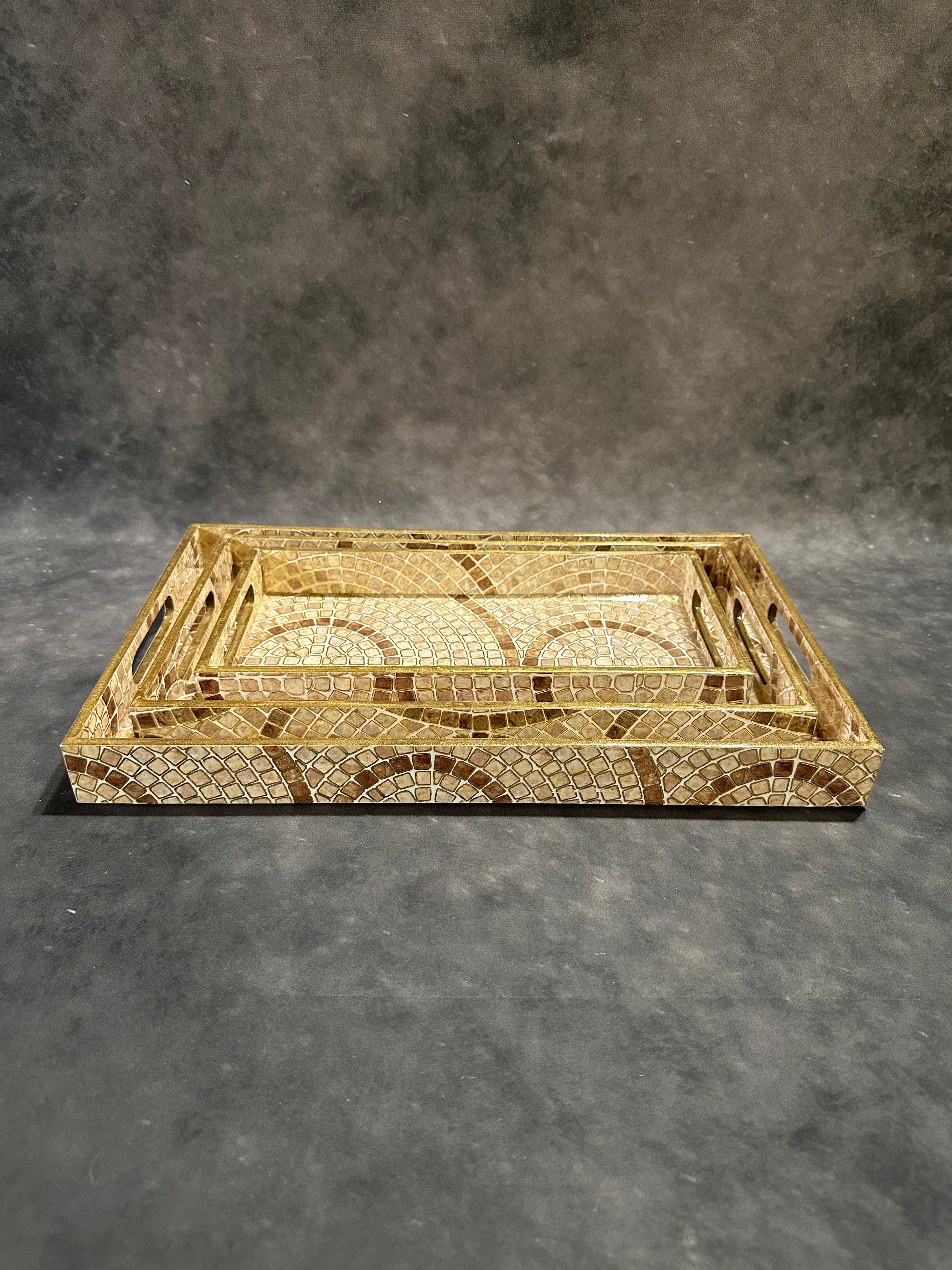 Rectangular Tray Set, 3-Piece (16 × 10")