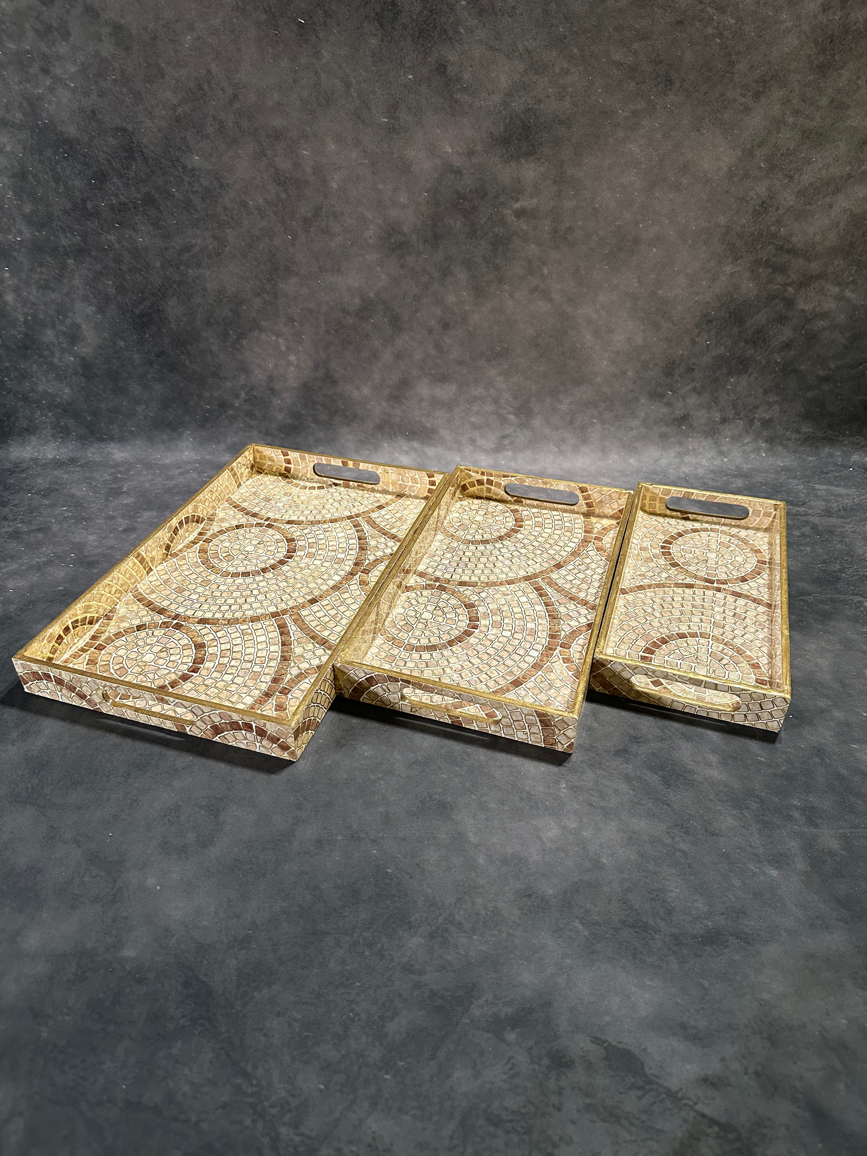 Rectangular Tray Set, 3-Piece (16 × 10")