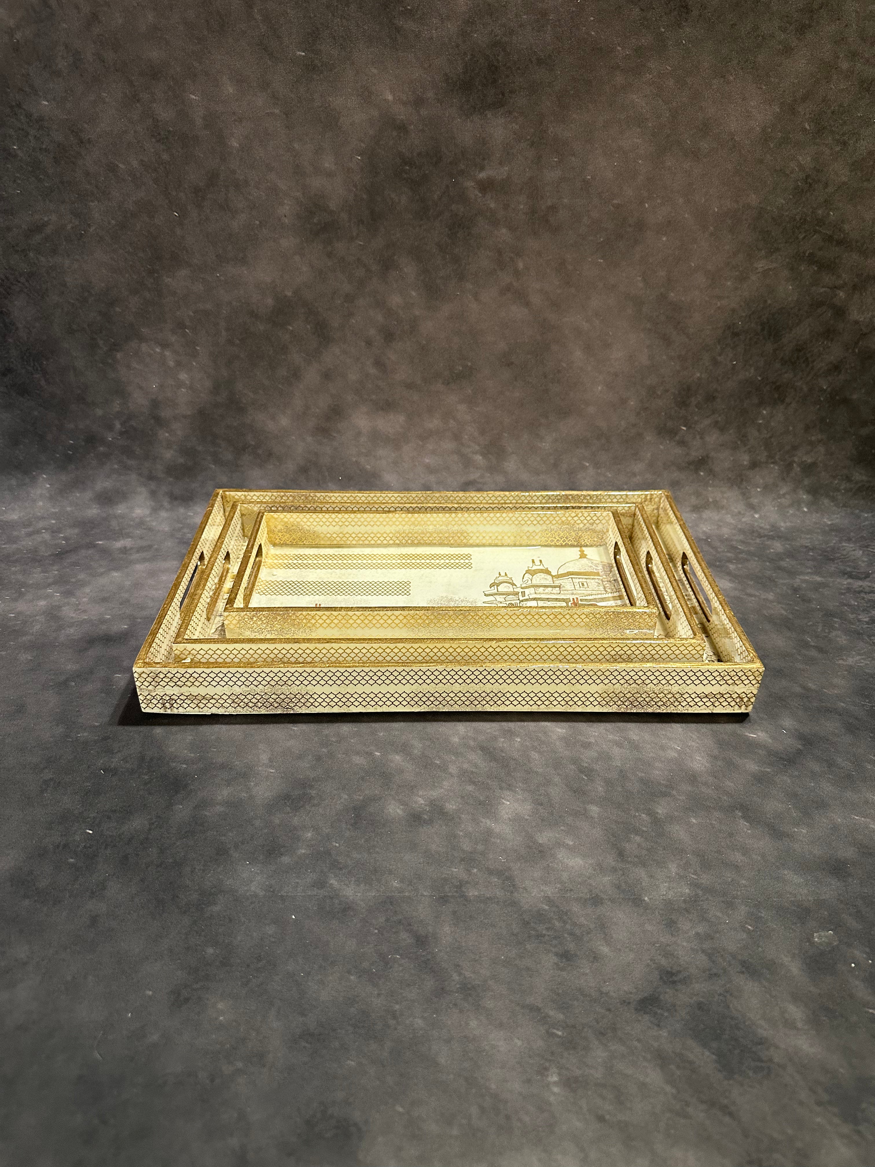 Rectangular Tray Set, 3-Piece (16 × 10")