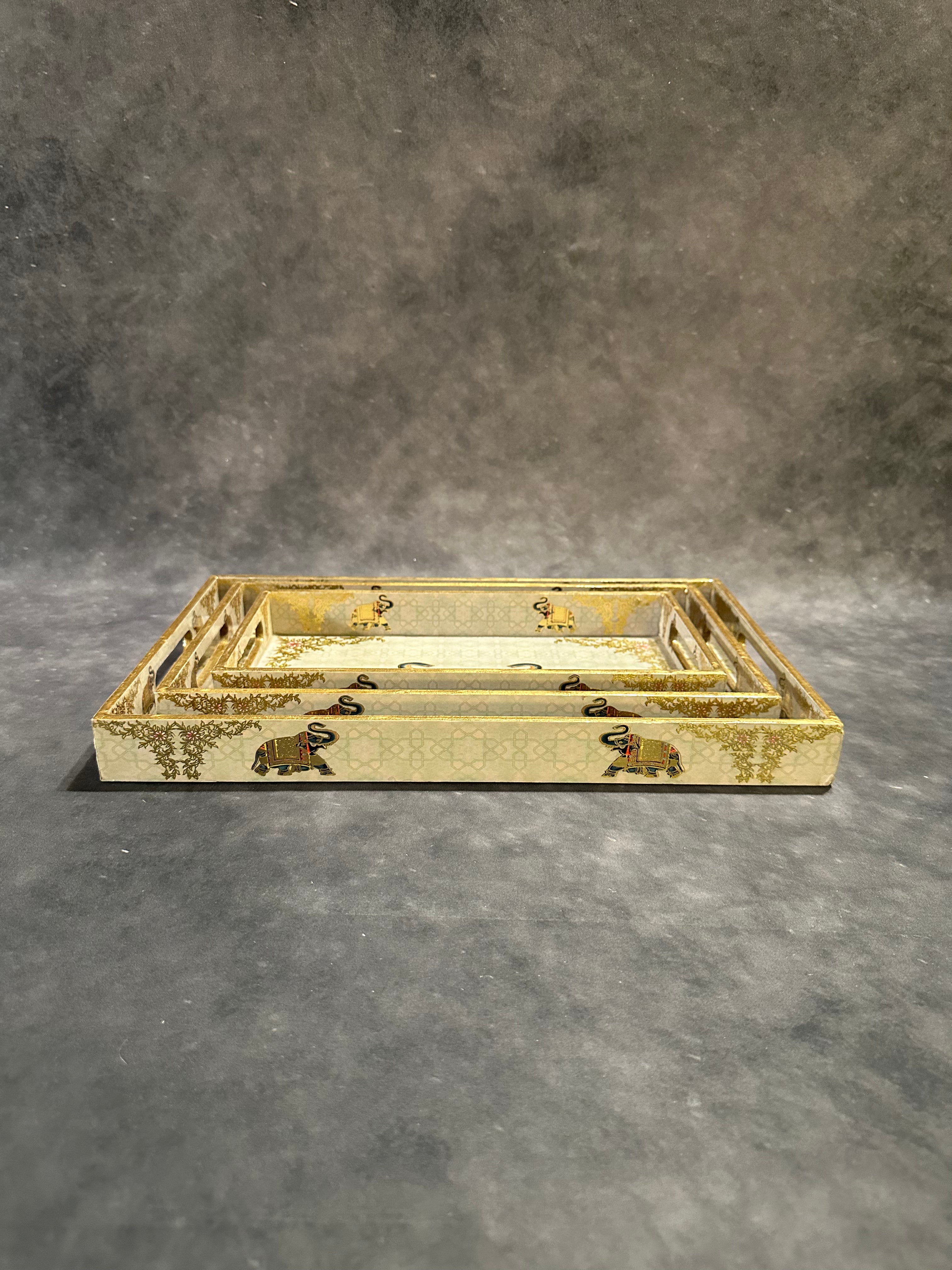 Rectangular Tray Set, 3-Piece (16 × 10")