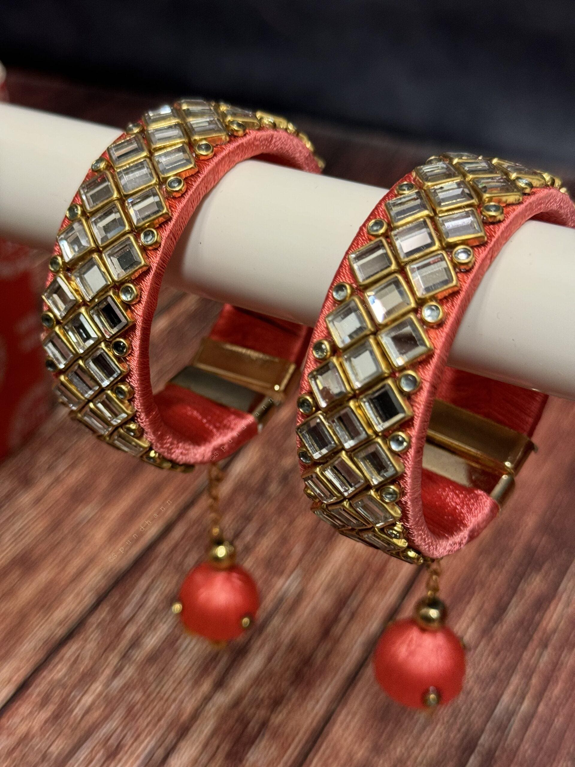 Free Size Mirror Bangle Pack of 2