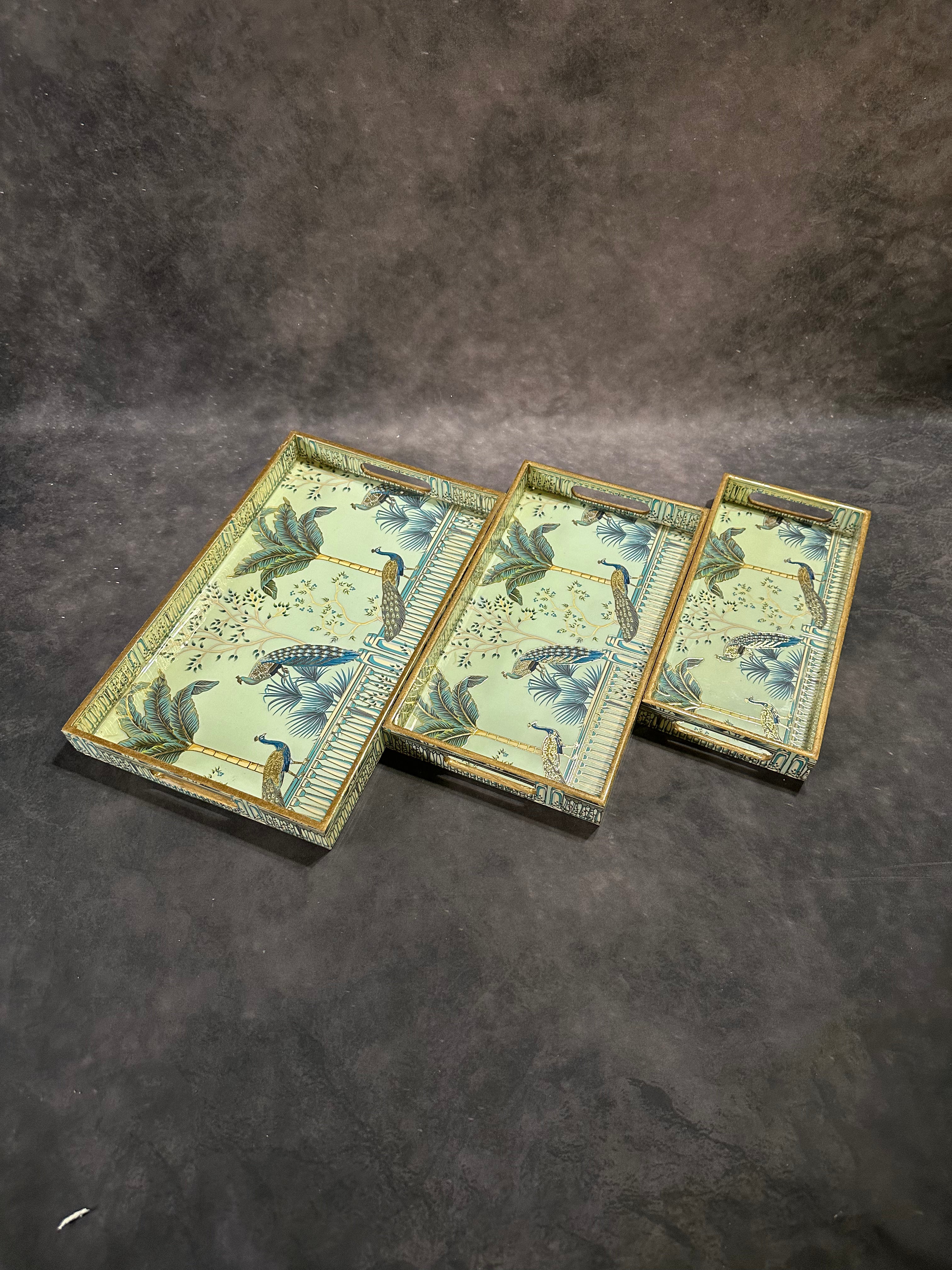 Rectangular Tray Set, 3-Piece (16 × 10")
