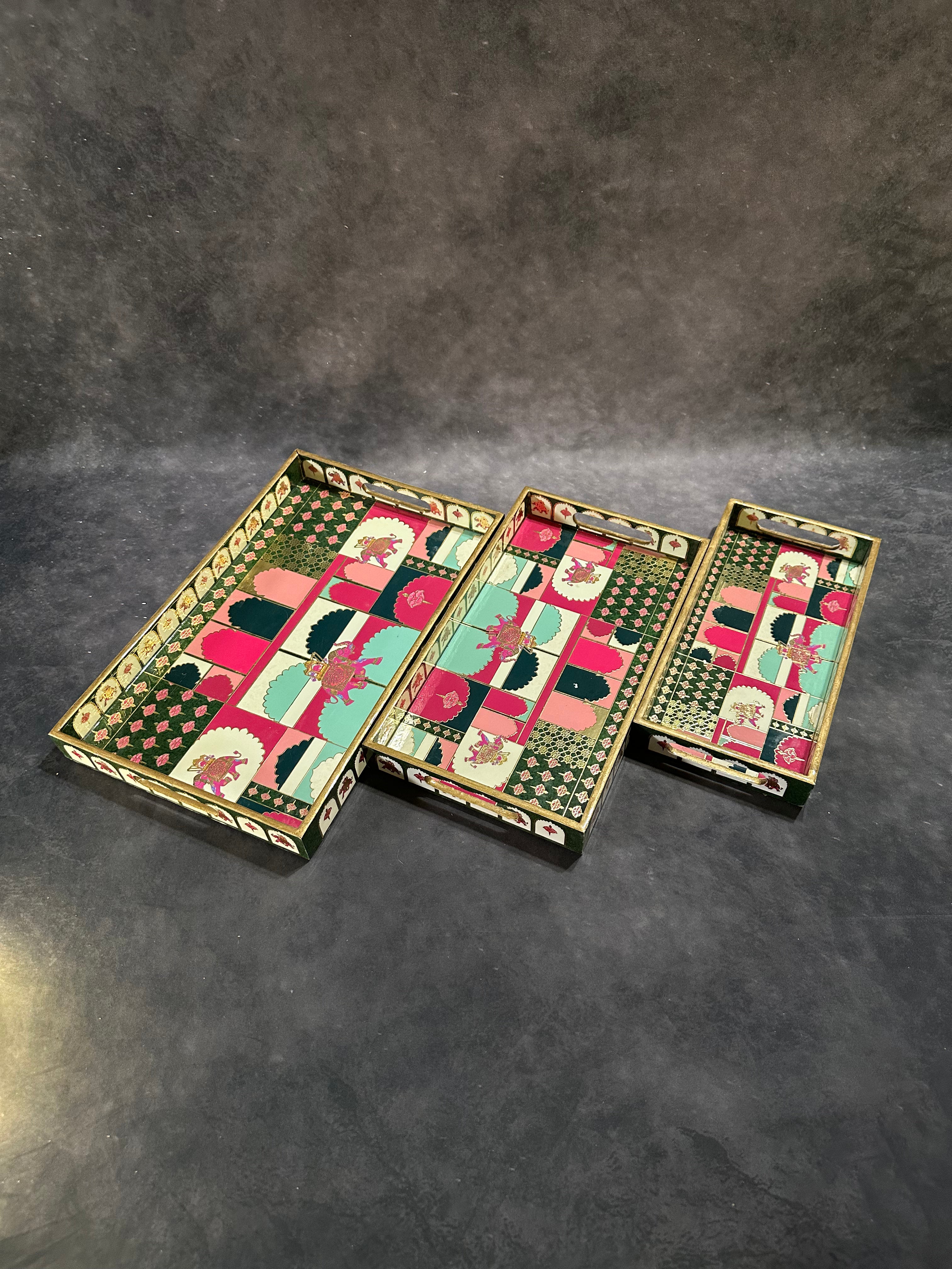 Rectangular Tray Set, 3-Piece (16 × 10")