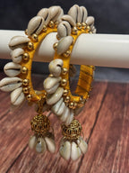 Free Size Shell Bangle Pack of 2