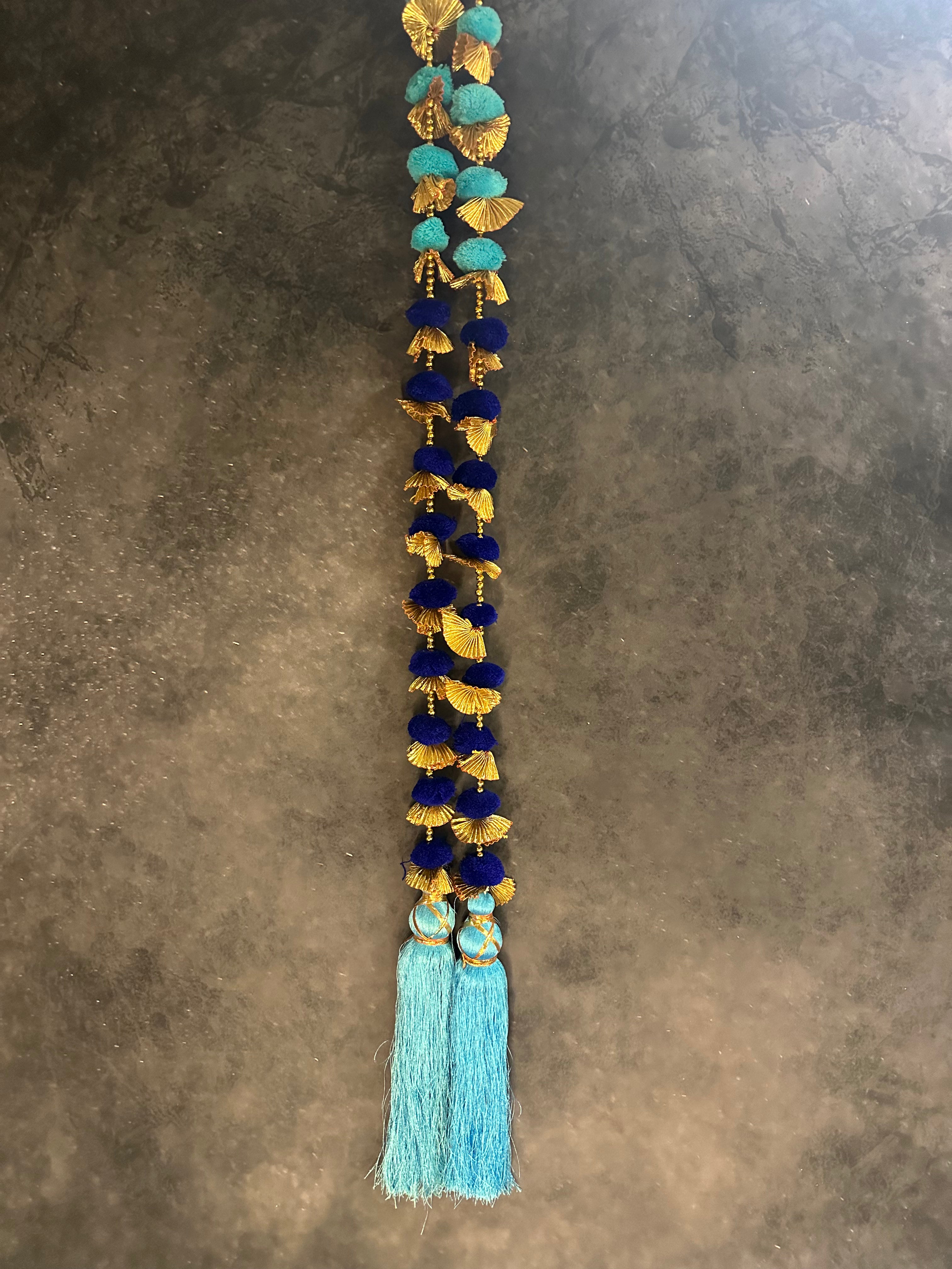 Pom Pom, Gota & Tassel Dangler Pair
