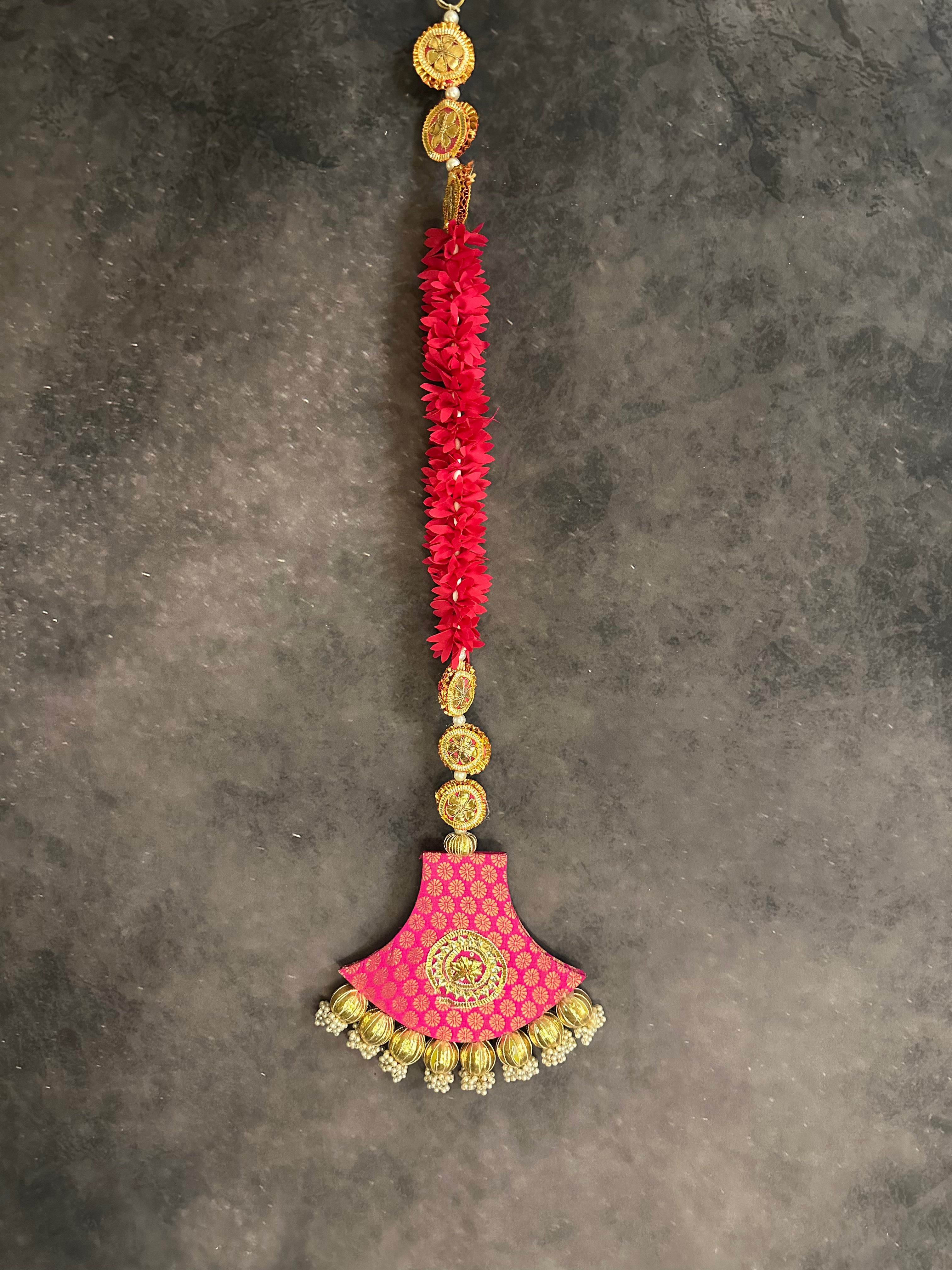 Zardosi Gota Panki with Chameli Danglers