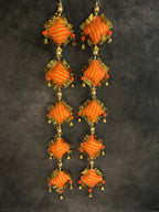 String of Pillow Kites with Bell & Gota Kinari (Set of 2)