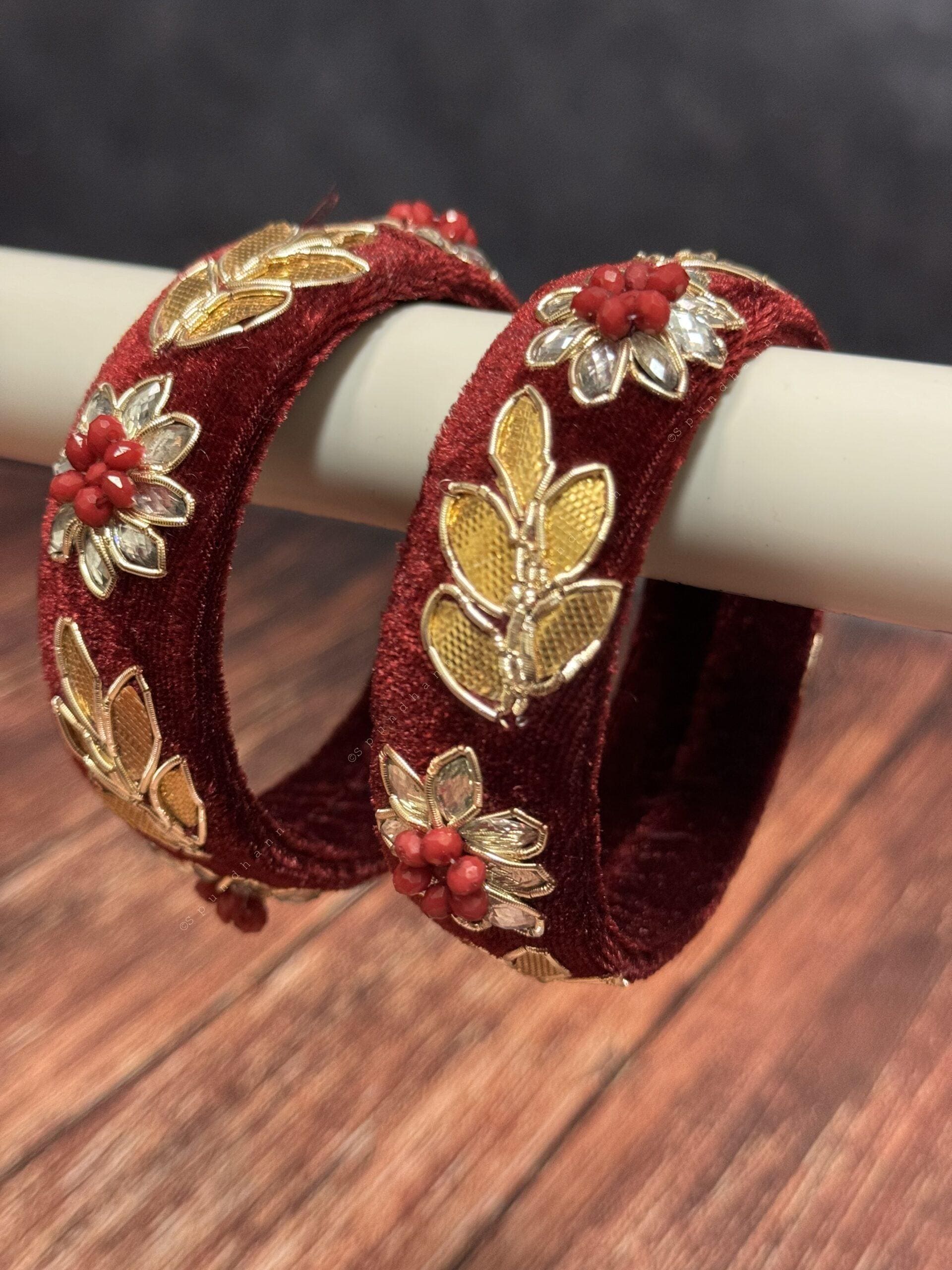 Gota Patti Colorful Bangle Pack of 2