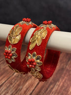 Gota Patti Colorful Bangle Pack of 2