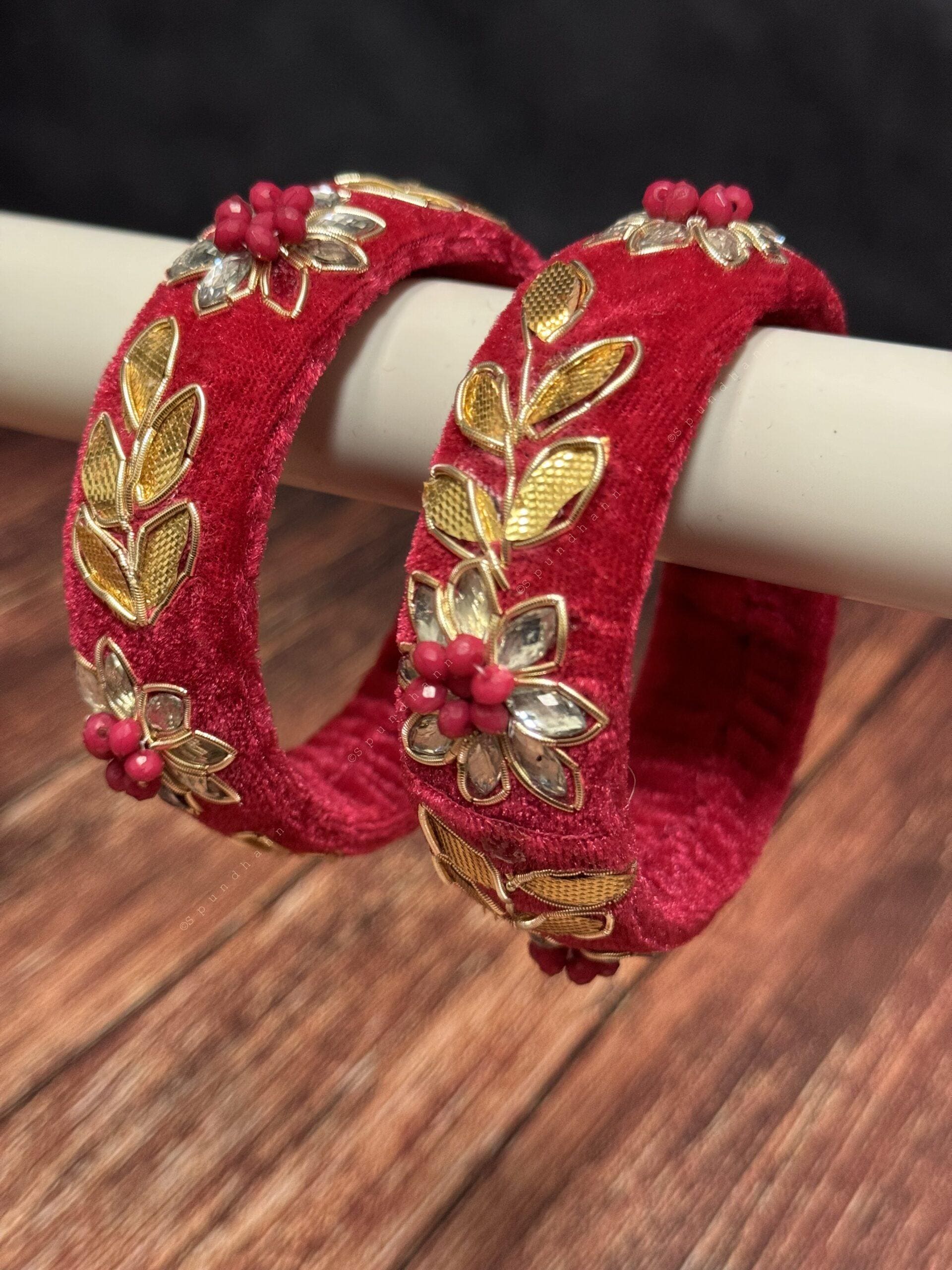 Gota Patti Colorful Bangle Pack of 2