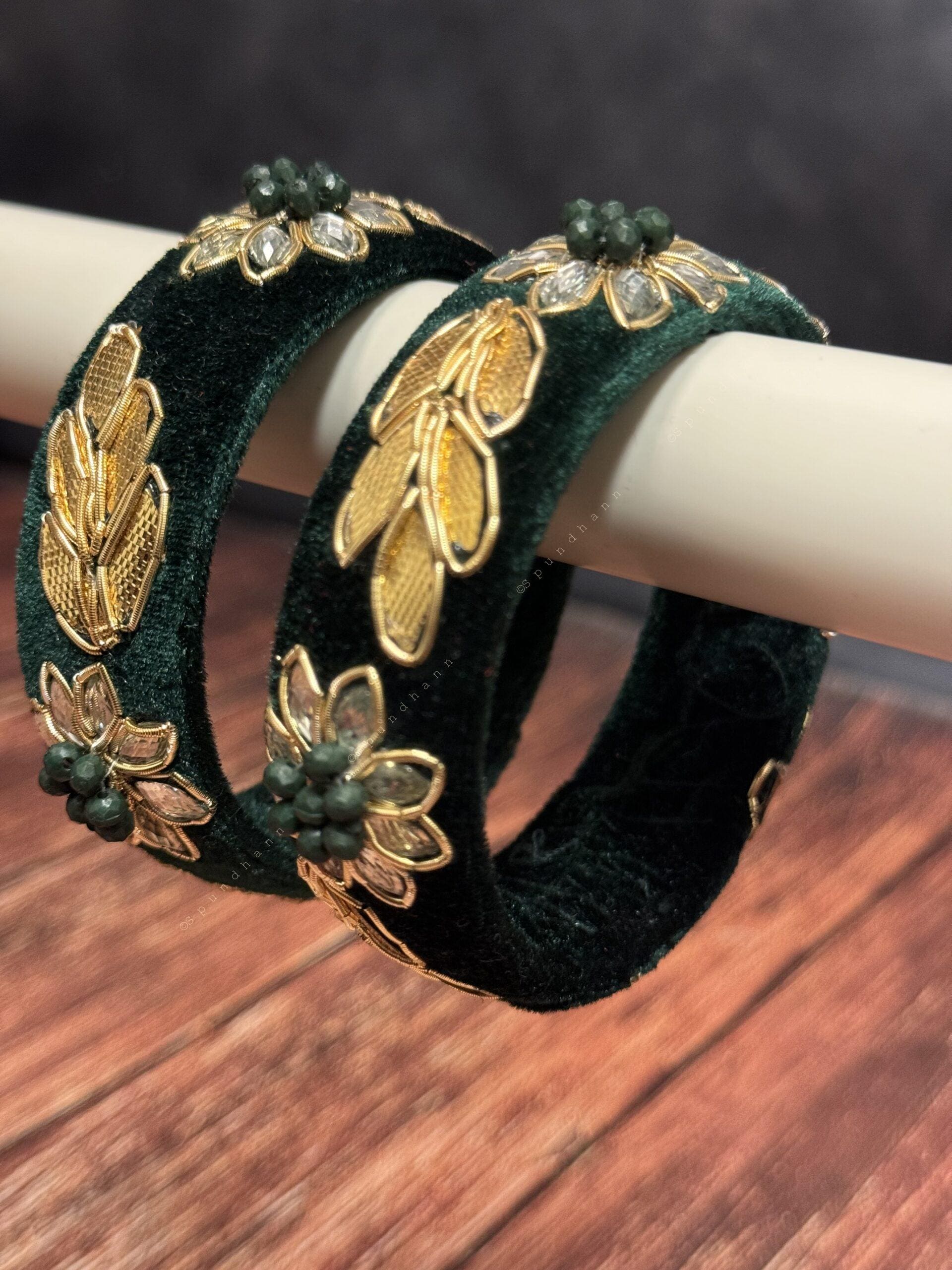 Gota Patti Colorful Bangle Pack of 2