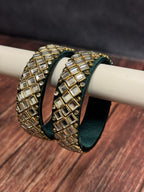 Studded Thick Colorful Bangle Pack of 2