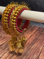 Free Size Coin Bangle Pack of 2