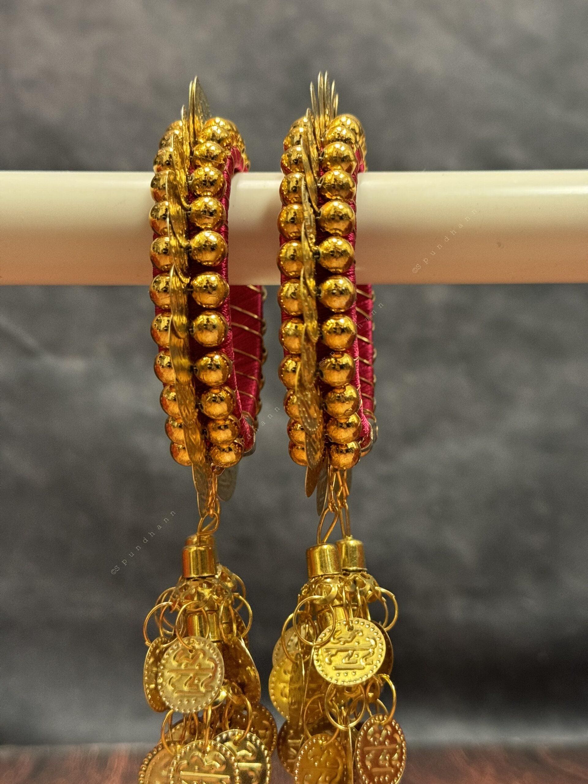 Free Size Coin Bangle Pack of 2