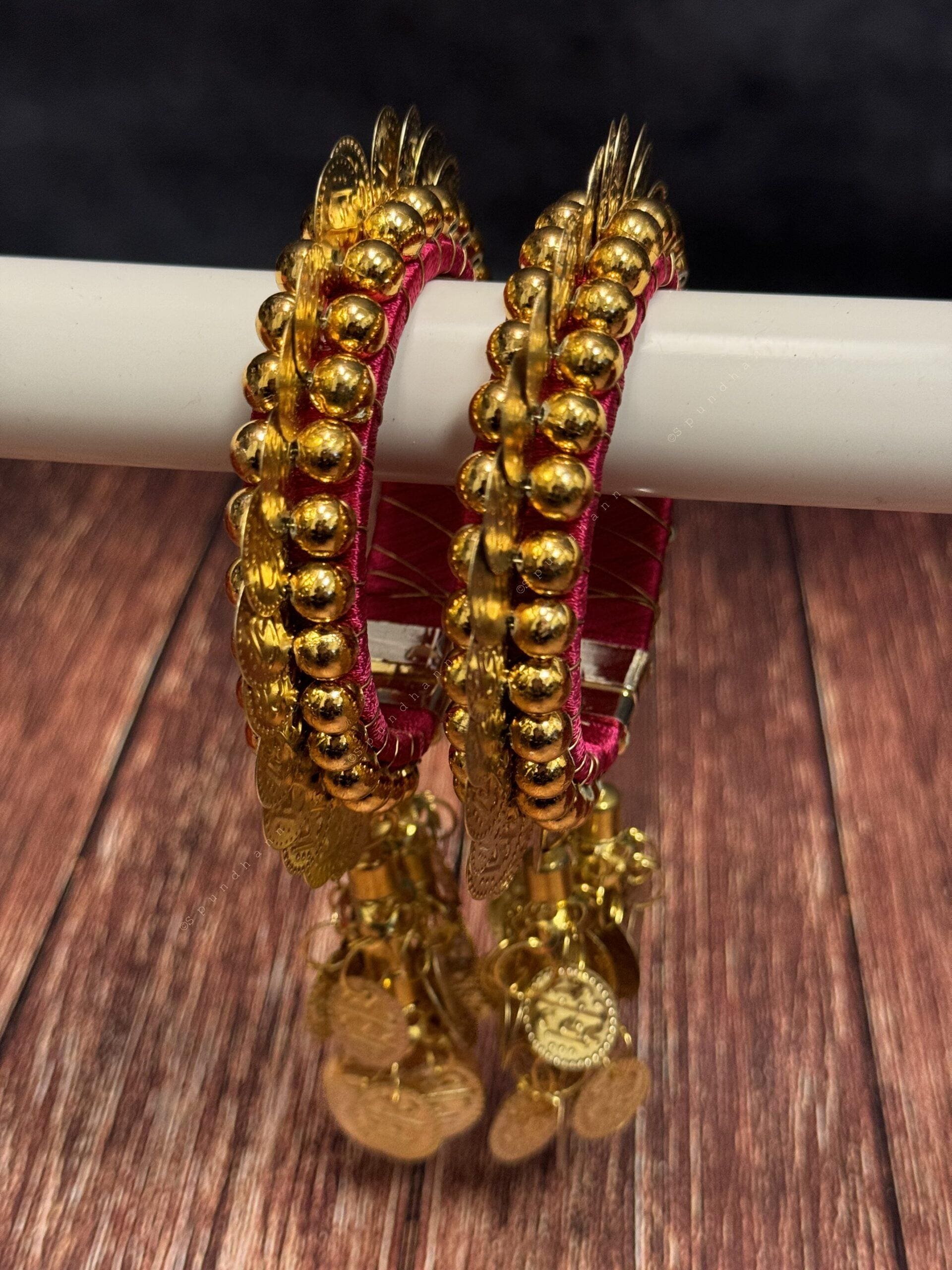 Free Size Coin Bangle Pack of 2