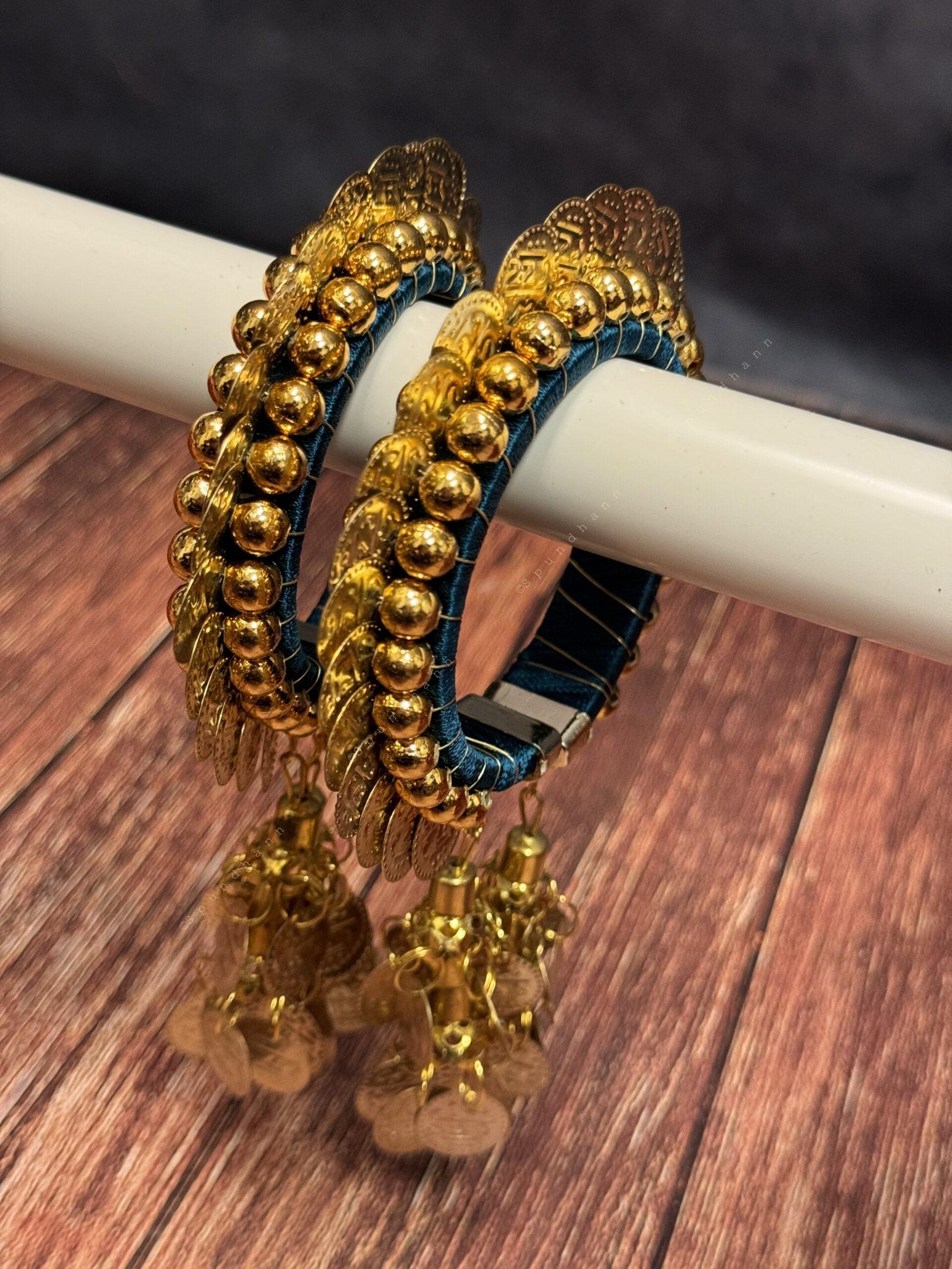 Free Size Coin Bangle Pack of 2