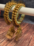 Free Size Coin Bangle Pack of 2