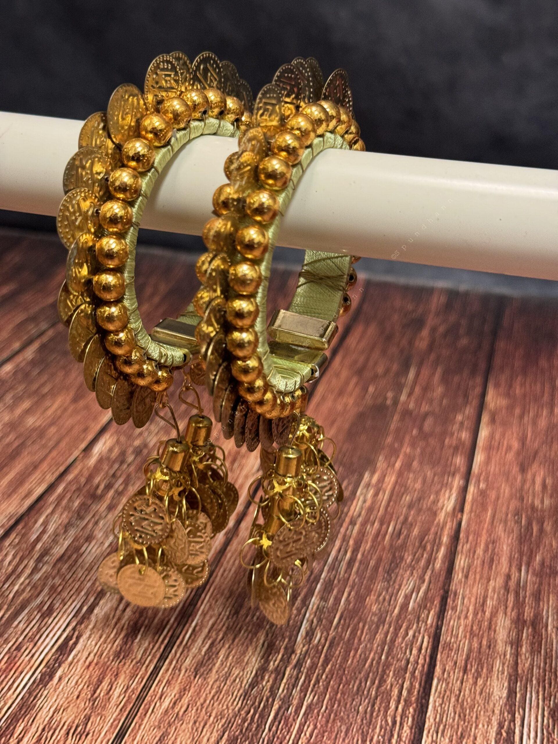 Free Size Coin Bangle Pack of 2