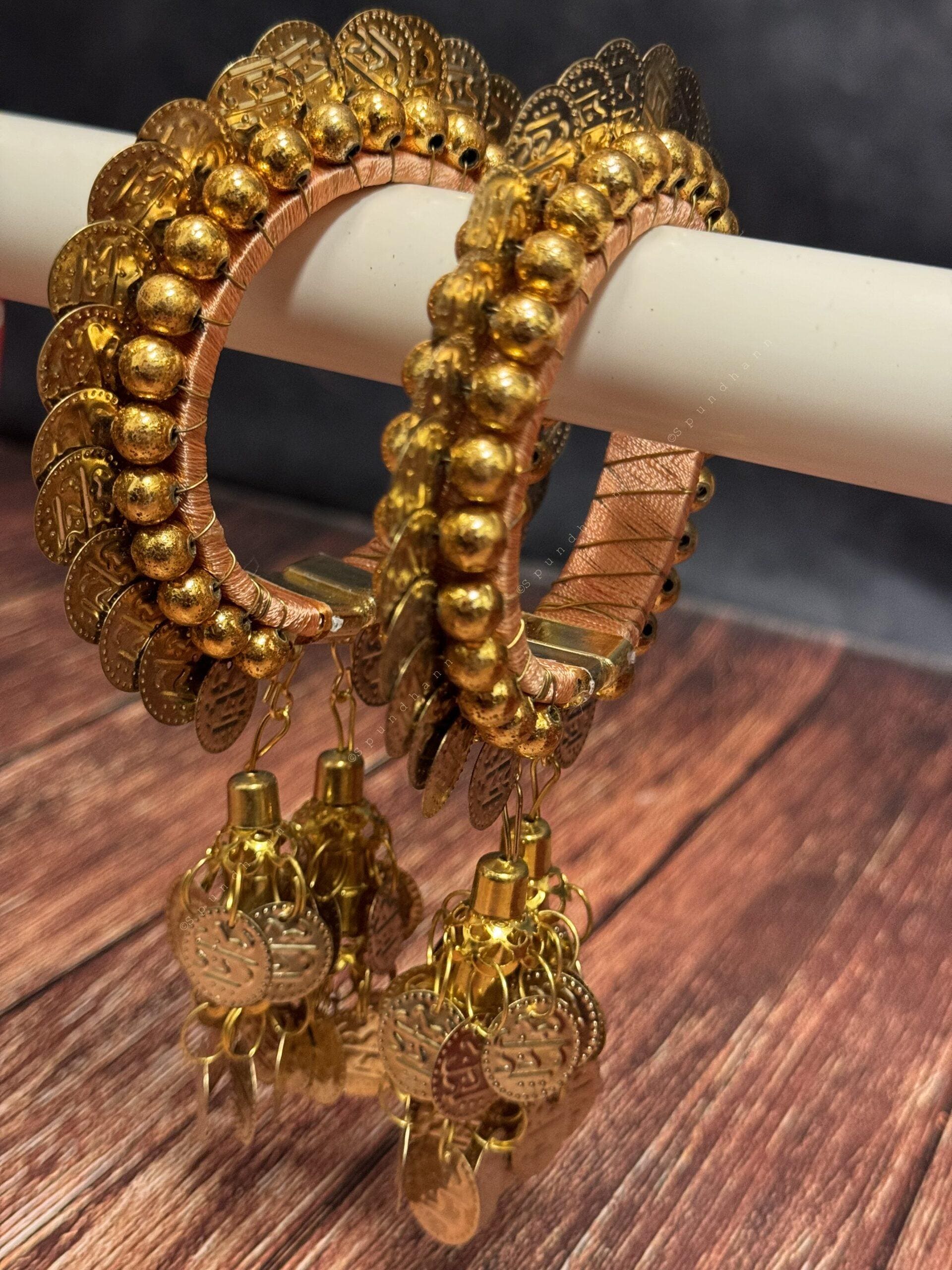 Free Size Coin Bangle Pack of 2