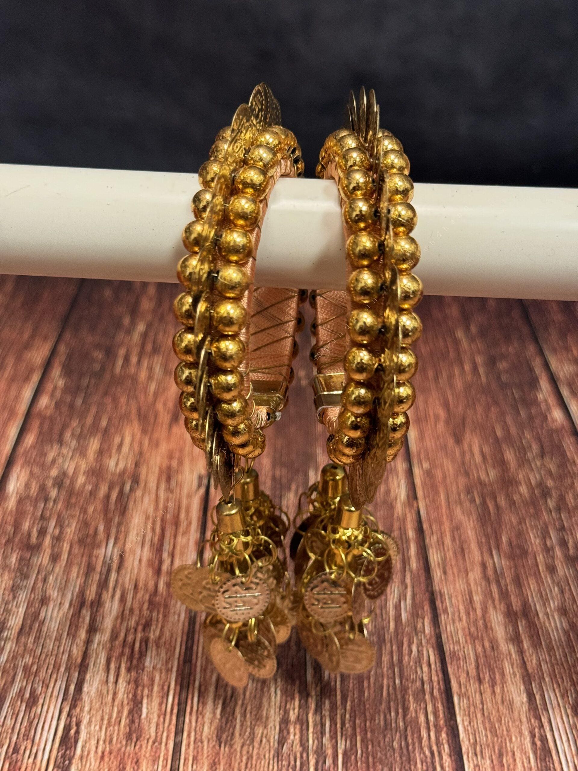 Free Size Coin Bangle Pack of 2