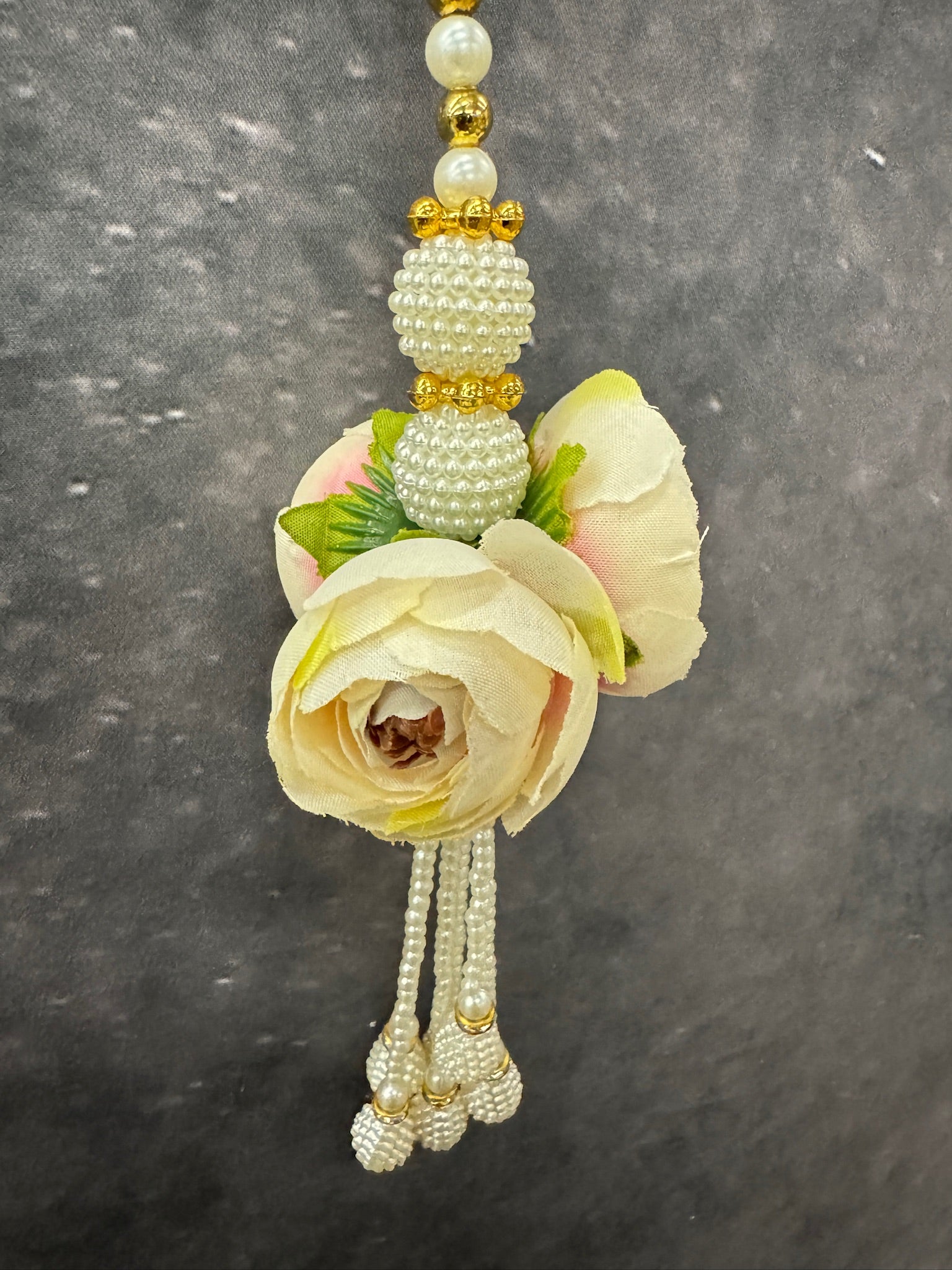 Pearl Bead Rose Tassel