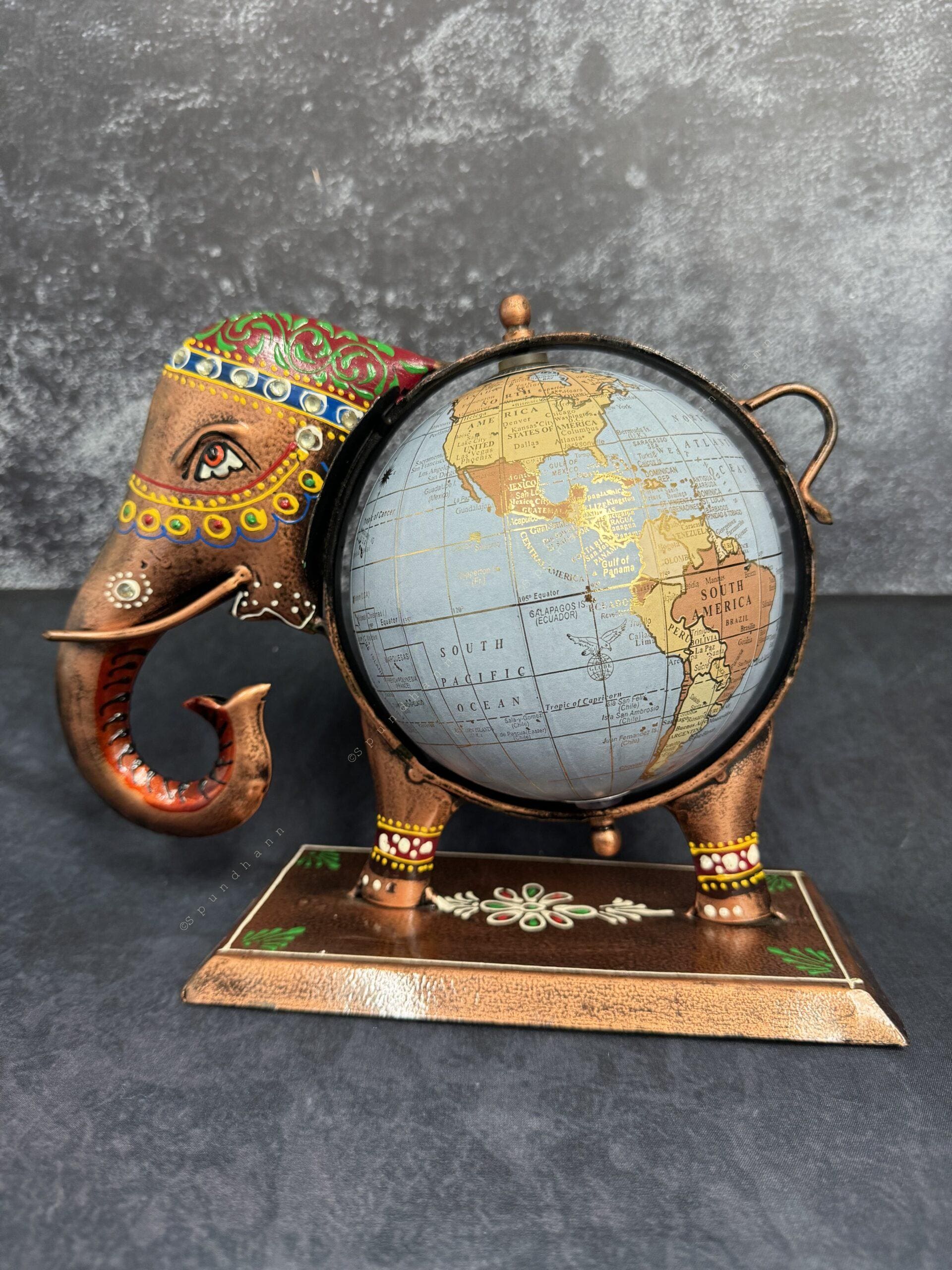 World Elephant Standing Table Piece (Globe)