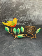 Bird & Nest Tea Light with Glass