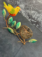Bird & Nest Tea Light with Glass