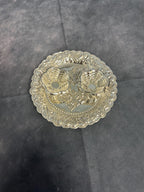 German Silver Puja Plate/Platter Set (Small and Mini)