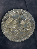 German Silver Puja Plate/Platter Set (Small and Mini)