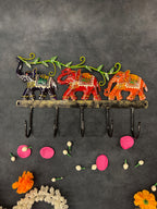 3-Elephant Key Ring