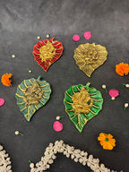 Leaf Ganesha Table Top Decor