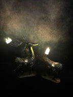 Deer Dhoop and Tea Light Holder Pair